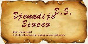 Đenadije Sivčev vizit kartica